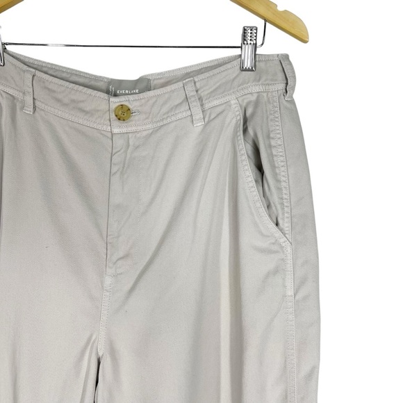 EVERLANE Lightweight Tapered Leg Flat Front Women's size 12 Pants - Picture 2 of 7